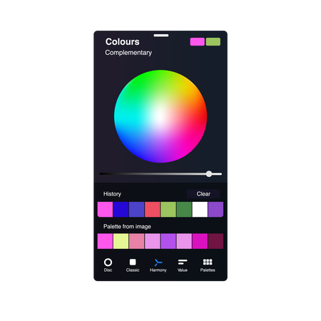 Complementary Color Picker Illustration
