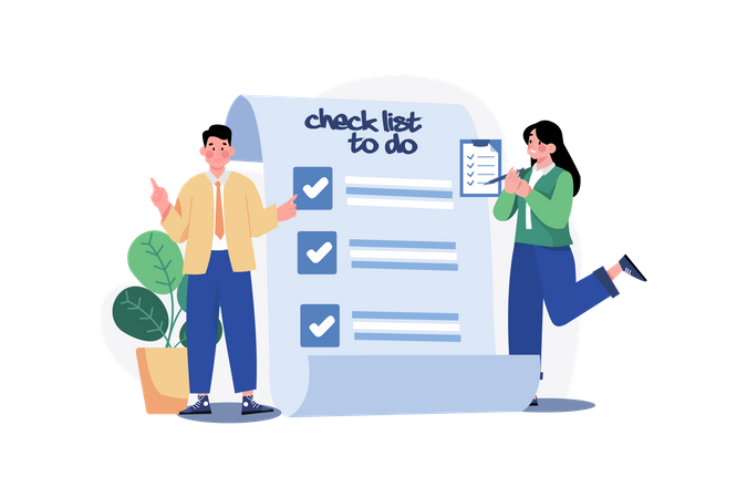 Complete Job List  Illustration