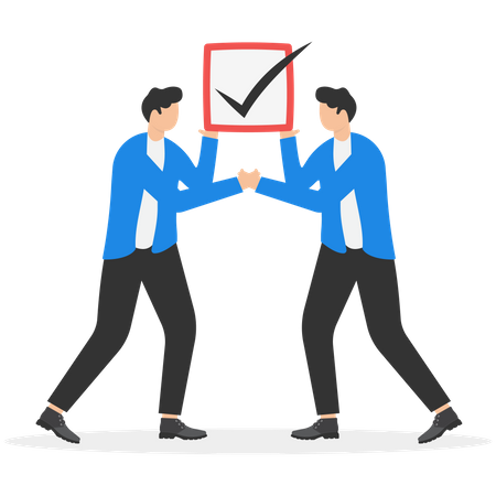 Complete task,  Illustration