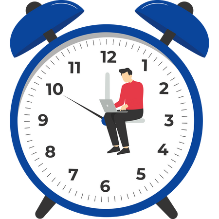 Complete tasks on time  Illustration