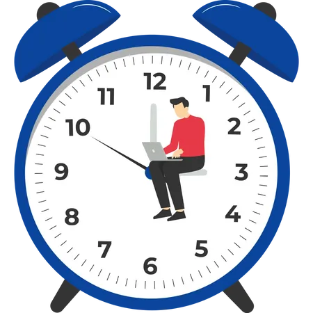 Complete tasks on time  Illustration