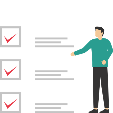 Completing a task  Illustration