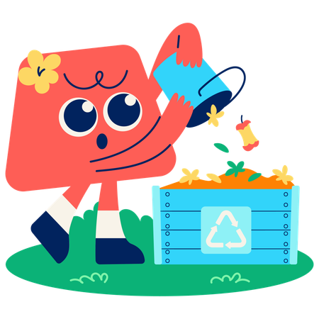 Compost Collector  Illustration