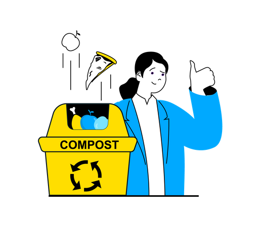 Compost Waste Illustration