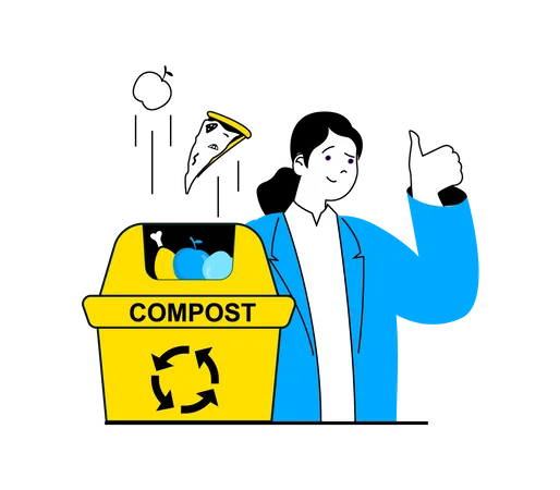 Compost Waste Illustration