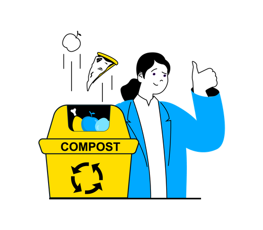 Compost Waste  Illustration