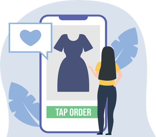 Compra online  Ilustração