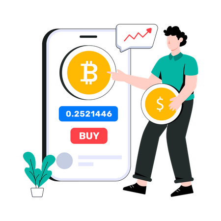 Comprar bitcoin  Ilustração