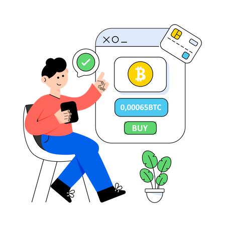 Comprar bitcoin  Ilustração