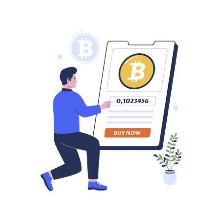 Comprar bitcoin  Ilustração