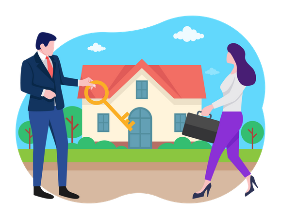 Comprar casa  Ilustração