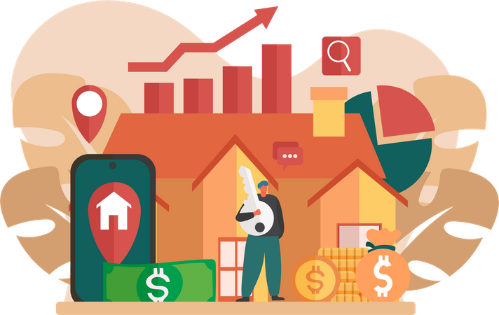 Comprar casa  Ilustração