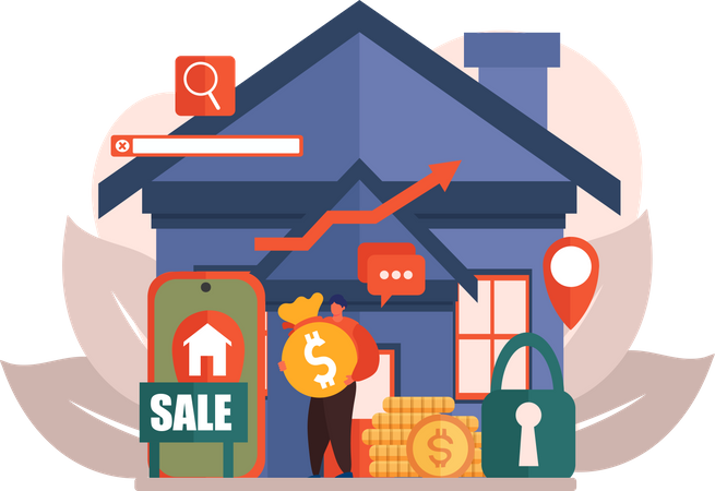 Comprar imóvel  Ilustração