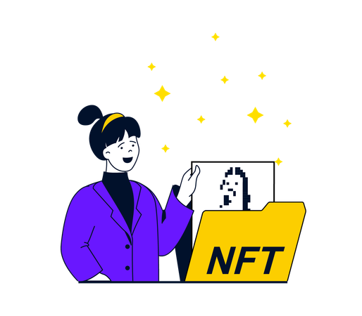 Comprar NFT  Ilustração