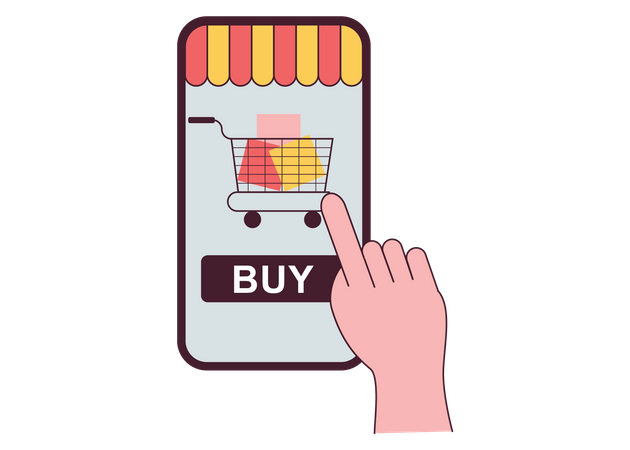 Comprar on-line  Ilustração