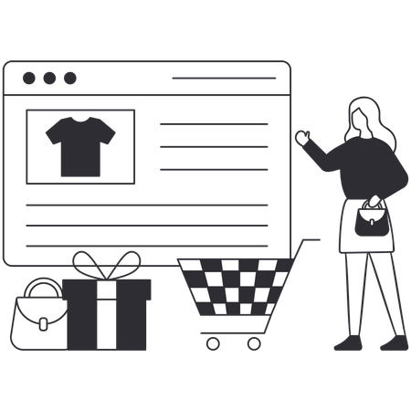 Comprar on-line  Ilustração