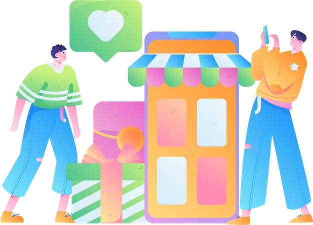 Compras on-line com desconto  Ilustração