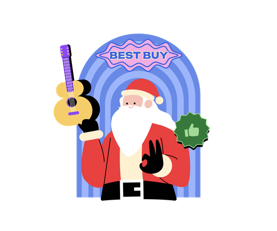 Compras de Navidad  Illustration