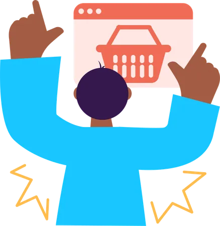 Compras digitais  Illustration