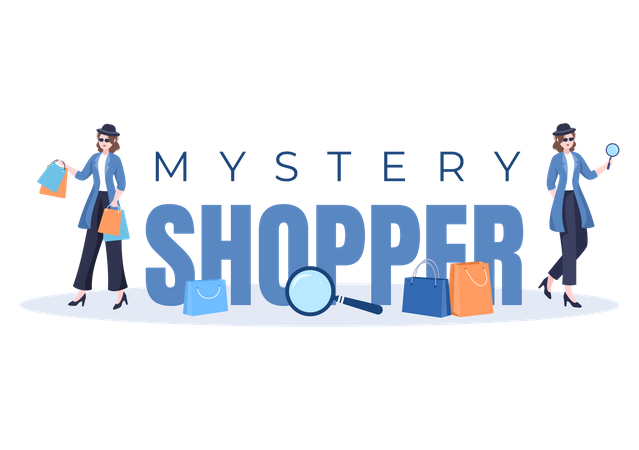 Compras misteriosas  Ilustração