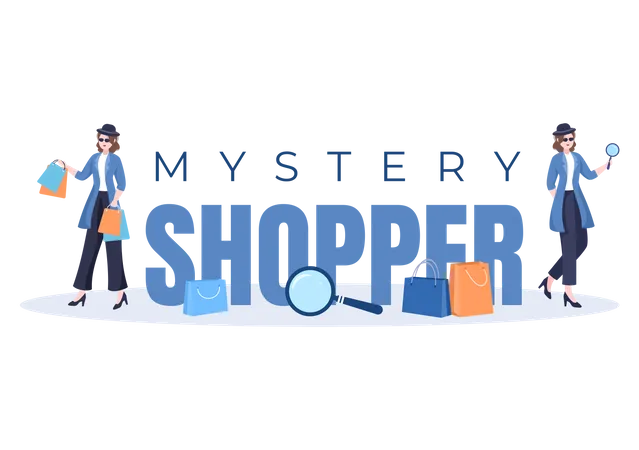 Compras misteriosas  Ilustração