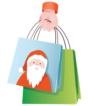 Compras de Navidad  Ilustración