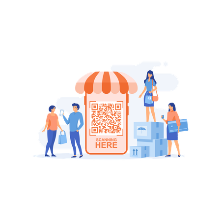 Compras online  Ilustração