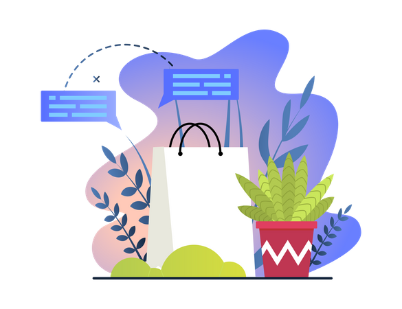 Compras online  Ilustração