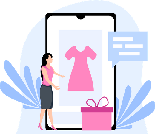 Compras online  Illustration