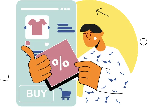 Compras virtuais  Illustration