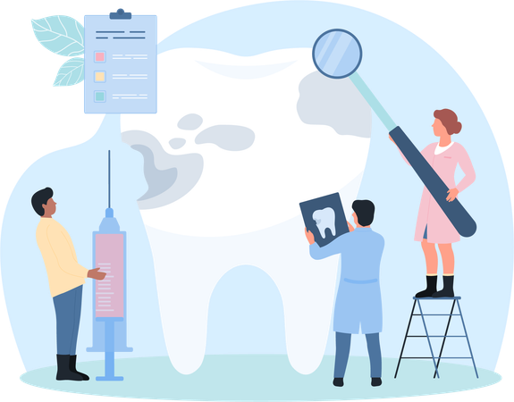Comprehensive Dental Examination  Illustration