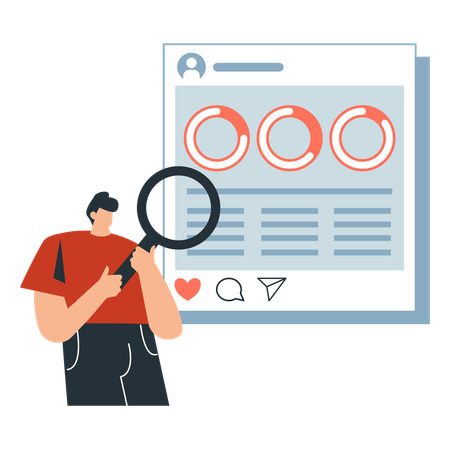 Comprender la audiencia con análisis de redes sociales  Ilustración