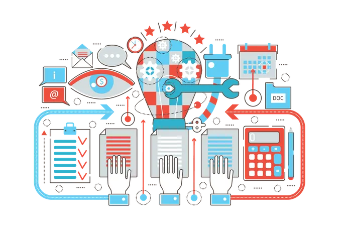 Comptabilité d'entreprise  Illustration