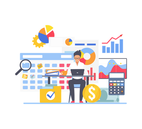 Comptabilité d'entreprise  Illustration
