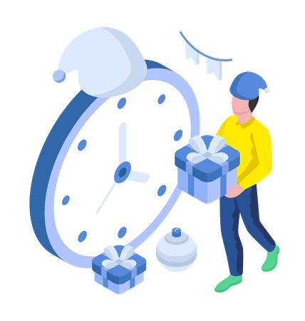 Compte à rebours du nouvel an  Illustration