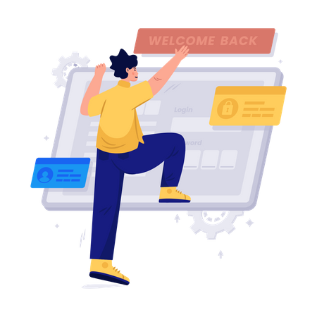 Compte de connexion  Illustration