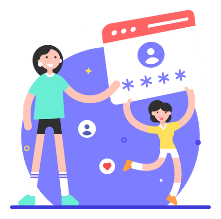Compte social  Illustration