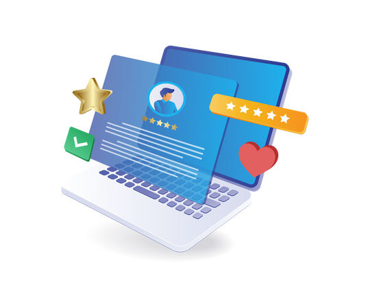 Compte Web de marque personnelle  Illustration