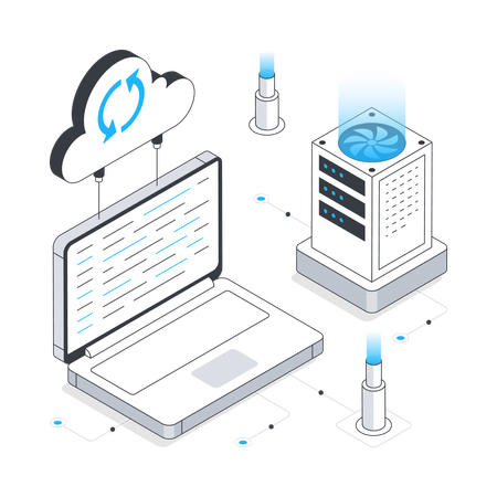 Computação em nuvem  Ilustração