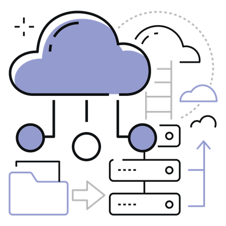 Computação em nuvem  Ilustração