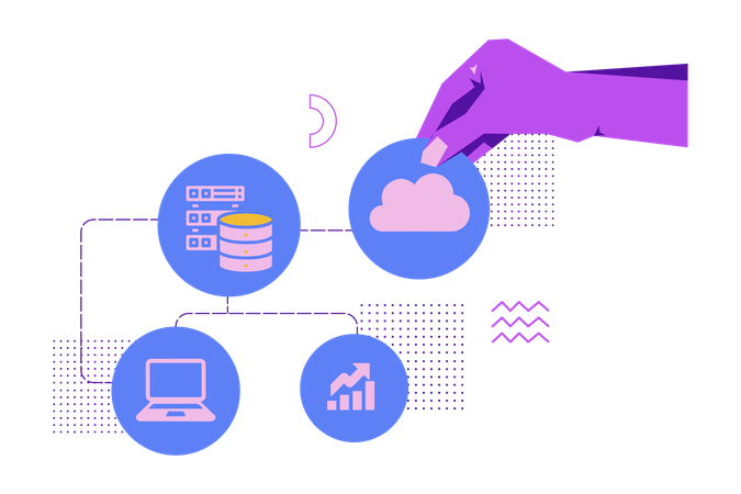 Computação em nuvem  Ilustração