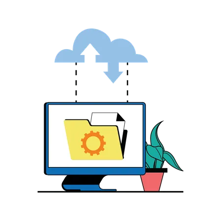 Computación en la nube  Ilustración