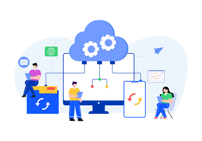 Computación en la nube  Ilustración