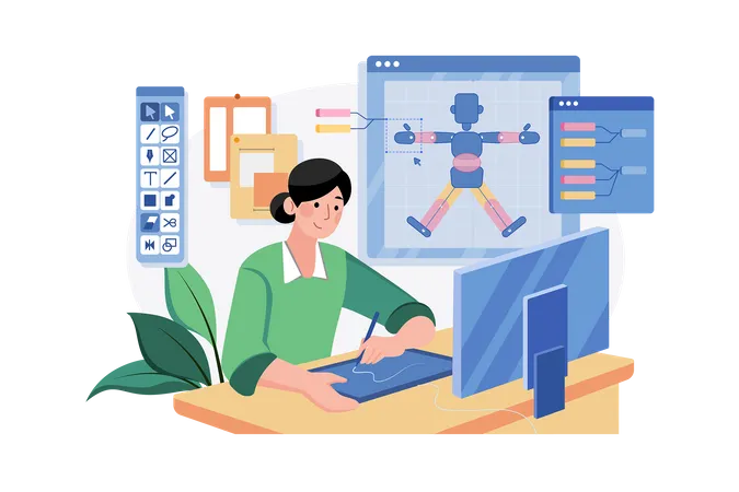 Computer Animator  Illustration