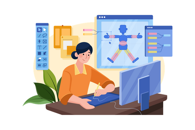Computer Animator  Illustration
