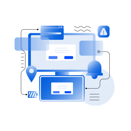 Computer application system  Illustration