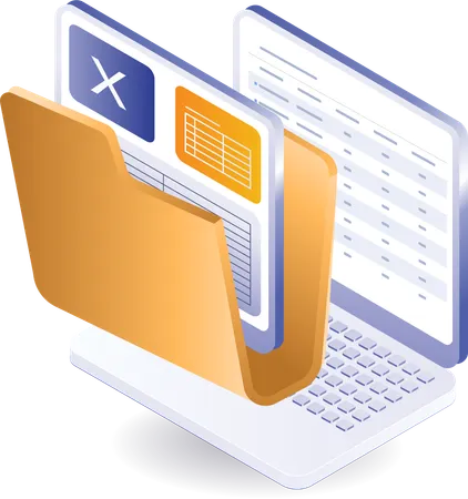 Computer digital form application data  Illustration