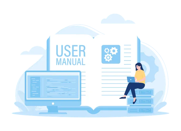 Computer hardware user manual  Illustration