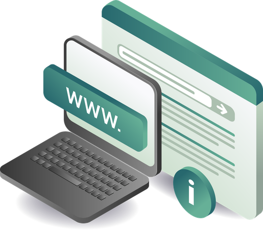 Computer information technology web  Illustration