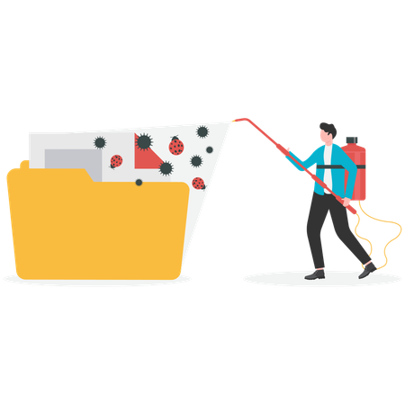 Computer maintenance operation  Illustration